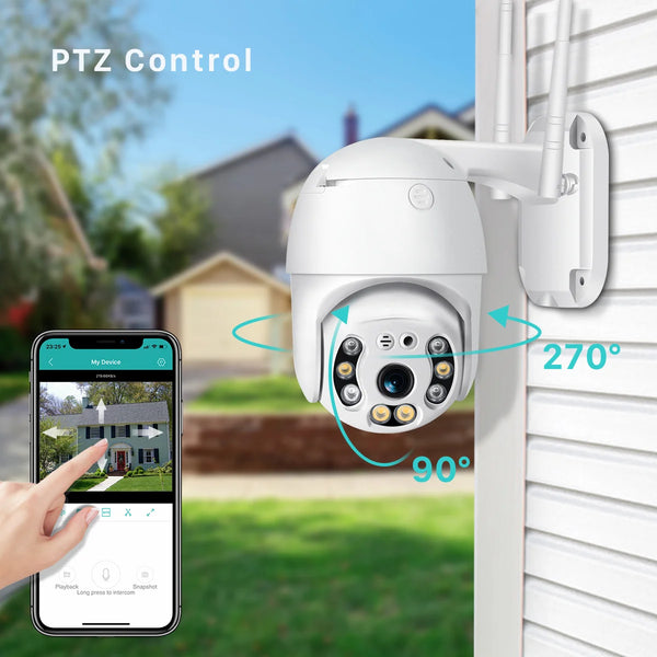 Set 4 x Camera supraveghere WIFI,FULL HD,6MP,4K, senzor de miscare