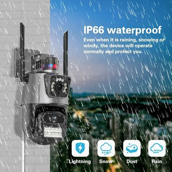 Camera de supraveghere 4G slot sim,8MP,Ultra HD,zoom 10X,lentile duble