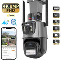 Camera de supraveghere 4G slot sim,8MP,Ultra HD,zoom 10X,lentile duble