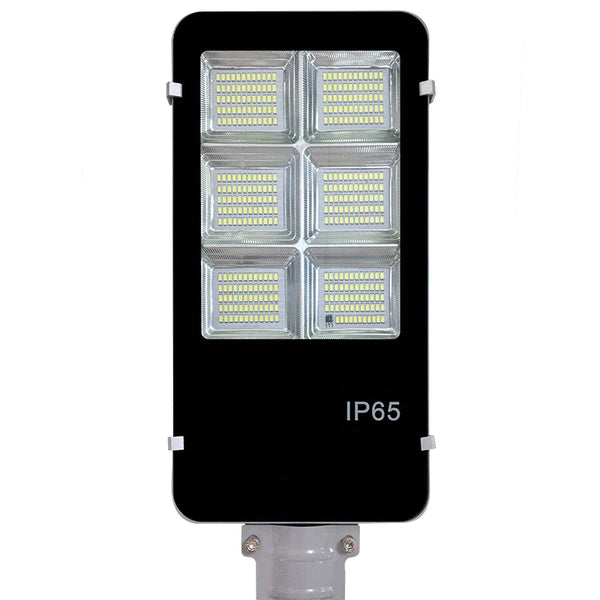 Lampa solara 500 W, LED SMD, cu panou solar, telecomanda si brat montare