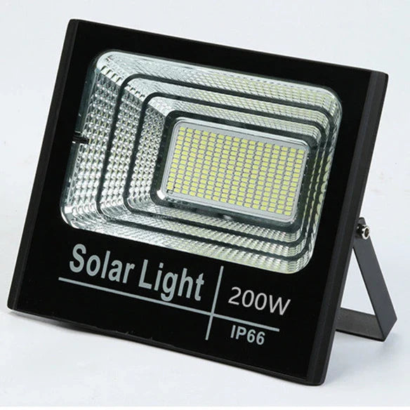 Set 2 Proiectoare LED 200 W cu panou solar si telecomanda