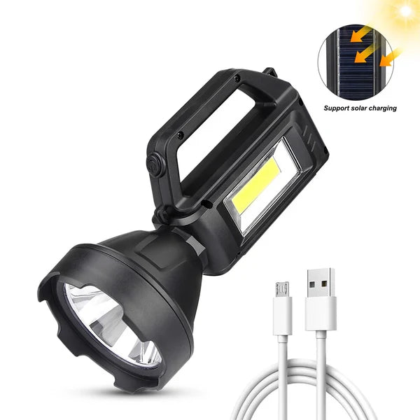 Lanterna cu LED,20 W rezistenta la apa, incarcare solara si USB,functie powerbank